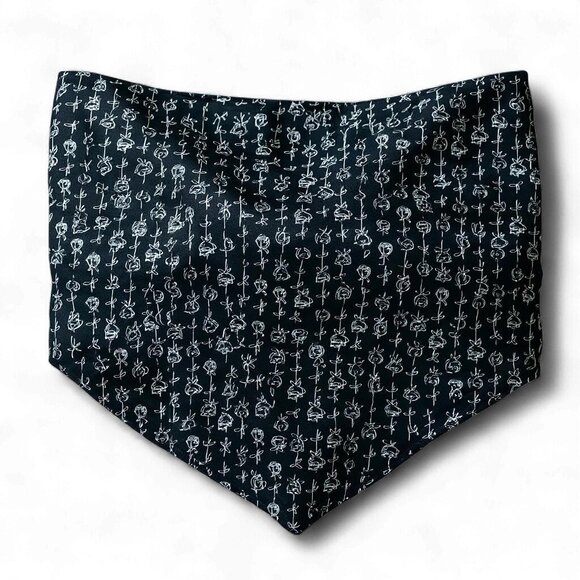 Urban Renewal Black Floral Bandana Top by Urban Outfitters Size S/M - Picture 1 of 4